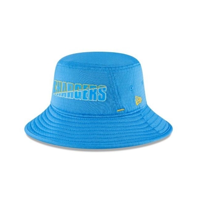 Sapca New Era Los Angeles Chargers NFL Official Summer Sideline Stretch Bucket Hat - Albastri